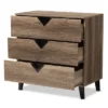 Baxton Studio Wales Modern And Contemporary Oak Wood Finish 3 Drawer Chest Light Brown -Baxton Studio GUEST d75a0253 d366 4dc5 b345 1ce0d5870cc8
