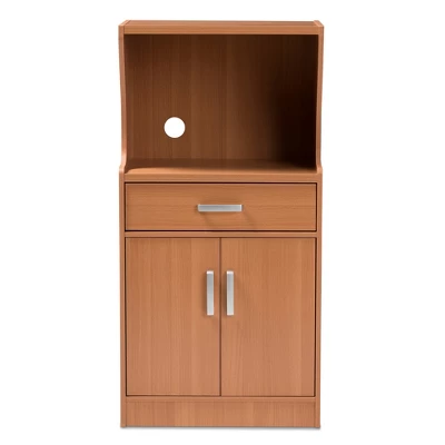 Lowell Modern And Contemporary Wood Finish Kitchen Cabinet Brown - Baxton Studio 4 Lowell Modern And Contemporary Wood Finish Kitchen Cabinet Brown - Baxton Studio - Image 2