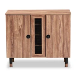 2 Door Valina Wood Entryway Shoe Storage Cabinet Brown - Baxton Studio -Baxton Studio GUEST d8cbf389 5558 4458 8b9a eecfd7c98c9c