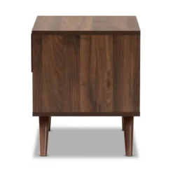 1 Drawer Naoki Two-Tone Wood Nightstand Gray/Walnut - Baxton Studio -Baxton Studio GUEST dbd4d741 95bc 4445 8a2c 6a01ce799e18