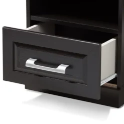 Odelia Modern And Contemporary Finished 1 Drawer Nightstand Dark Brown - Baxton Studio -Baxton Studio GUEST dbd9b894 72c4 4e70 a925 e6c016311ca4