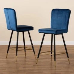 2pc Preston Two-Tone And Metal Bar Stool Set - Baxton Studio 16 2pc Preston Two-Tone And Metal Bar Stool Set - Baxton Studio -Baxton Studio GUEST dbdee0f2 0968 47cd 9937 079755ac276a