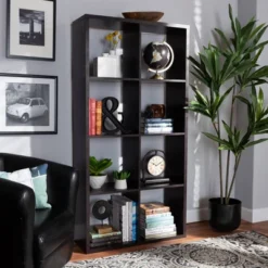 Janne 8 Cube Multipurpose Storage Shelf Dark Brown - Baxton Studio -Baxton Studio GUEST dbee03b4 4379 4def bdd5 f1dd128c1481