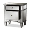 Sussie Hollywood Regency Glamour Style Mirrored 2 - Drawer Nightstand - Baxton Studio -Baxton Studio GUEST dcd9fe23 cf54 4539 ae0c fb2e9fb6f591