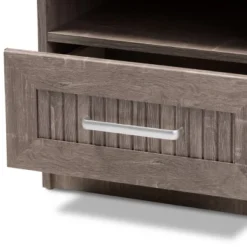 Gallia Modern And Contemporary Oak Finished 1 Drawer Nightstand Brown - Baxton Studio -Baxton Studio GUEST dce9e8d1 d207 462b bc04 522b91b4610d