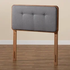 Twin Palina Upholstered And Wood Headboard - Baxton Studio 9 Twin Palina Upholstered And Wood Headboard - Baxton Studio -Baxton Studio GUEST dd40231f e4ed 4114 80ef e7c1876fa8e9