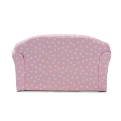 Erica Heart Upholstered Kids' 2 Seater Sofa Pink - Baxton Studio -Baxton Studio GUEST de0953a9 c490 4d18 95d2 0302460c7467