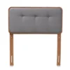 Twin Palina Upholstered And Wood Headboard - Baxton Studio -Baxton Studio GUEST de5637d6 5cfa 430a 9e82 3cebe0f7ea47