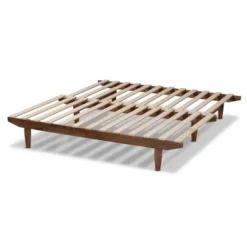 King Hiro Wood Expandable Bed Frame Walnut - Baxton Studio 15 King Hiro Wood Expandable Bed Frame Walnut - Baxton Studio -Baxton Studio GUEST de8e9dfc dd17 46fc 8539 edef867edf6f