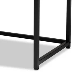 Ardon Bohemian Wood And Metal 2 Door Storage Cabinet With Rattan Light Brown/Black - Baxton Studio -Baxton Studio GUEST debb6005 ea2e 447f 99bd 7d1e404813f3