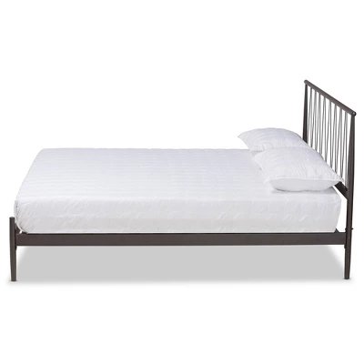 Samir Metal Platform Bed Black - Baxton Studio 8 Samir Metal Platform Bed Black - Baxton Studio - Image 6