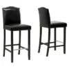 Set Of 2 Libra Modern Barstools With Nail Head Trim Black - Baxton Studio -Baxton Studio GUEST e145197c b2f0 411e 9ff6 366408ab789f