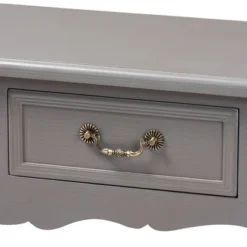 Capucine Finished Wood 2 Drawer Console Table Gray - Baxton Studio -Baxton Studio GUEST e1f606fb 06ce 4e93 9b46 4850706acb03