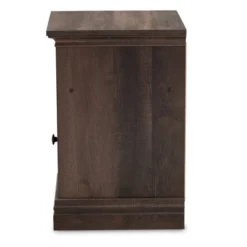 Nolan 1 Door Wood Nightstand Brown/Black - Baxton Studio -Baxton Studio GUEST e2300e32 56b3 4635 8341 8d3f9dedb6fd