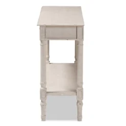 Ariella Whitewashed 1 Drawer Console Table White - Baxton Studio 13 Ariella Whitewashed 1 Drawer Console Table White - Baxton Studio -Baxton Studio GUEST e2ed0910 2b20 418d 8138 e948a7936f10