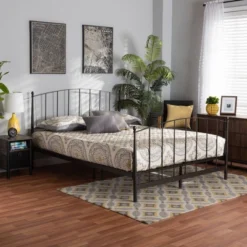 Queen Lana Metal Platform Bed Black - Baxton Studio 10 Queen Lana Metal Platform Bed Black - Baxton Studio -Baxton Studio GUEST e35592a1 d2b1 4fdc 9c3e 4be89055898b