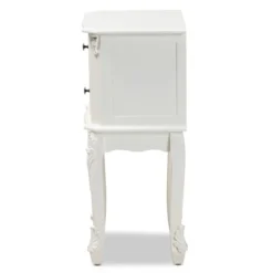 2 Drawer Sophia Wood Nightstand White - Baxton Studio -Baxton Studio GUEST e3695937 e082 4ea1 976b b136a563c603
