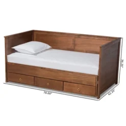 Twin To King Thomas Expandable Daybed With Storage Drawers - Baxton Studio -Baxton Studio GUEST e38220f0 bb47 4647 b4f5 05d087e7ca82