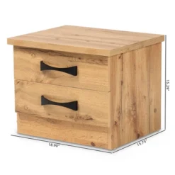 Colburn Wood 2 Drawer Nightstand Oak Brown - Baxton Studio 12 Colburn Wood 2 Drawer Nightstand Oak Brown - Baxton Studio -Baxton Studio GUEST e39b1837 3b57 4837 9f86 302797f6a3f8