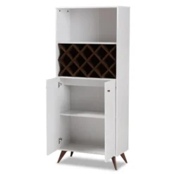 Baxton Studio Serafino And Walnut Finished Wood Wine Cabinet White/Brown - BaxtonStudio 17 Baxton Studio Serafino And Walnut Finished Wood Wine Cabinet White/Brown - BaxtonStudio -Baxton Studio GUEST e3ea39ec 694b 4bbd 9e05 46dcb334a779