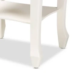 Eliya Wood 2 Drawer Nightstand White - Baxton Studio -Baxton Studio GUEST e49f4074 0d2f 482b 8464 21eac6f2d413