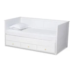 Twin To King Thomas Expandable Daybed With Storage Drawers - Baxton Studio -Baxton Studio GUEST e4ff6bbd 245d 4fc7 bef3 feffd1e963c0
