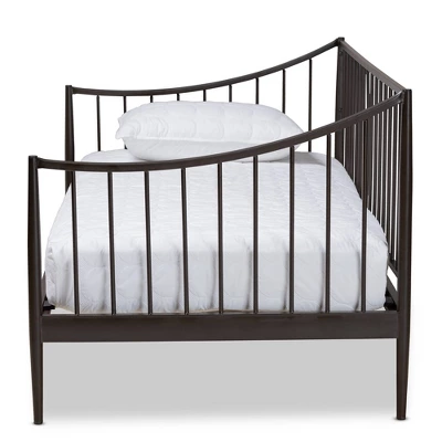 Full Rupert Vintage Industrial Metal Daybed Black - Baxton Studio 3 Full Rupert Vintage Industrial Metal Daybed Black - Baxton Studio