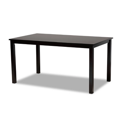 7pc Dallas Fabric Upholstered And Wood Dining Set - Baxton Studio 4 7pc Dallas Fabric Upholstered And Wood Dining Set - Baxton Studio - Image 2