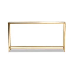 Alessa Glam Metal And Mirrored Glass Console Table Gold - Baxton Studio 10 Alessa Glam Metal And Mirrored Glass Console Table Gold - Baxton Studio -Baxton Studio GUEST e5779751 a74b 432c 903f a452413ddbfb