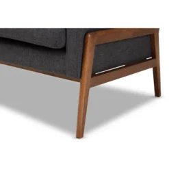 Perris Fabric Upholstered Walnut Wood Lounge Chair - Baxton Studio 16 Perris Fabric Upholstered Walnut Wood Lounge Chair - Baxton Studio -Baxton Studio GUEST e732a2a9 5d0d 4912 8464 83dab2c9d986