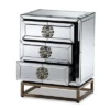 Laken 3 Drawers Mirrored Nightstand - Baxton Studio -Baxton Studio GUEST e94ba8d0 2df4 474d 8831 fab8c74be60b