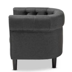 Bisset Chesterfield Chair Gray - Baxton Studio 18 Bisset Chesterfield Chair Gray - Baxton Studio -Baxton Studio GUEST ea6be8cb 7825 49d8 a991 6da18e638ece