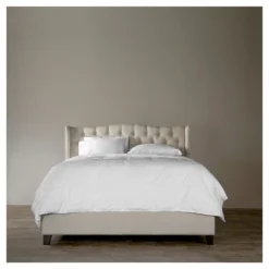 King Norwich Linen Modern Platform Bed Light Beige - Baxton Studio -Baxton Studio GUEST ea7cefe5 5fa0 4301 8475 144a725a4175