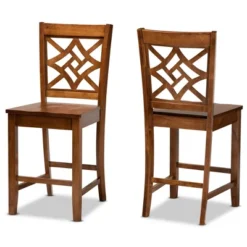 2pc Nicolette Wood Counter Height Barstools - Baxton Studio 17 2pc Nicolette Wood Counter Height Barstools - Baxton Studio -Baxton Studio GUEST eabc9728 1b8c 4848 824b 357faa007ba0