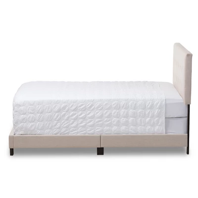 King Brookfield Modern And Contemporary Fabric Upholstered Grid Tufting Bed Beige - Baxton Studio 3 King Brookfield Modern And Contemporary Fabric Upholstered Grid Tufting Bed Beige - Baxton Studio
