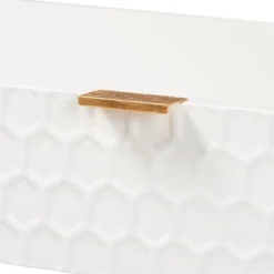 Galia Wood And Metal 1 Drawer Console Table White/Gold - Baxton Studio -Baxton Studio GUEST ec2020db a5fb 4398 8616 0e7b8ab63395