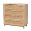 Elsbeth Wood And Natural Rattan 5 Drawer Storage Cabinet Oak Brown/Natural Brown - Baxton Studio 1 Elsbeth Wood And Natural Rattan 5 Drawer Storage Cabinet Oak Brown/Natural Brown - Baxton Studio -Baxton Studio GUEST ed11e3b4 6dcc 47ca 90cb 0e6d2ee25ab6