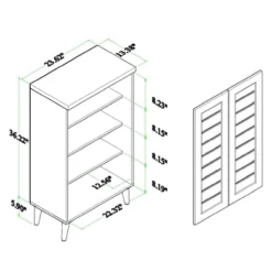 Salma Wood 2 Door Shoe Storage Cabinet Dark Brown - Baxton Studio 23 Salma Wood 2 Door Shoe Storage Cabinet Dark Brown - Baxton Studio -Baxton Studio GUEST ed254f38 776e 41d9 9438 e8a68b4ec23c