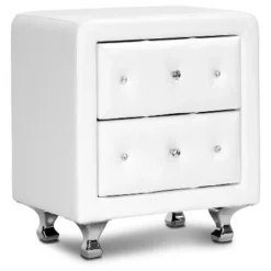 Stella Crystal Modern Nightstand - Baxton Studio -Baxton Studio GUEST ed8353f8 976b 446e b0f2 0b6fd12e02dd