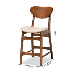 2pc Katya Fabric Upholstered And Wood Counter Height Barstool Set - Baxton Studio 17 2pc Katya Fabric Upholstered And Wood Counter Height Barstool Set - Baxton Studio -Baxton Studio GUEST eea89510 95e3 4b3d af5b 54325e704c6c