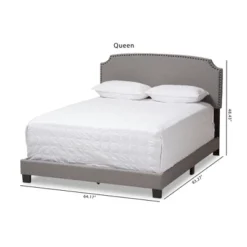 Odette Modern And Contemporary Fabric Upholstered Bed - Light Gray - Baxton Studio 19 Odette Modern And Contemporary Fabric Upholstered Bed - Light Gray - Baxton Studio -Baxton Studio GUEST ef6282d7 a4d7 4383 895b 199b76104b89