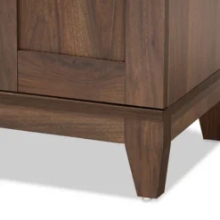 2 Door Nissa Wood Shoe Storage Cabinet Walnut Brown - Baxton Studio -Baxton Studio GUEST efef9b1b db44 4492 80ee d1bd32cbd915