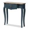 Mazarine Classic And Provincial Spruce Finished Console Table Blue - Baxton Studio -Baxton Studio GUEST f06a386a d74d 4525 bb71 46065e6a84fd