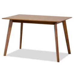 5pc Katya Fabric Upholstered And Wood Dining Set Gray/Brown - Baxton Studio -Baxton Studio GUEST f13c7de5 228e 4568 9a41 d587a7093a27