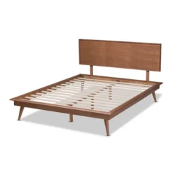 King Karine Finished Wood Platform Bed Brown - Baxton Studio -Baxton Studio GUEST f18ea6d1 2eae 4548 80e7 d3c7ca541f59