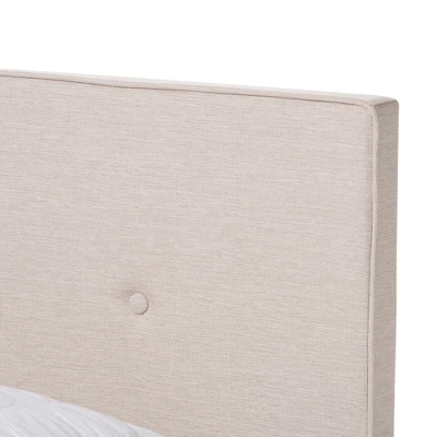 King Hampton Modern And Contemporary Fabric Upholstered Bed Light Beige - Baxton Studio 5 King Hampton Modern And Contemporary Fabric Upholstered Bed Light Beige - Baxton Studio - Image 3