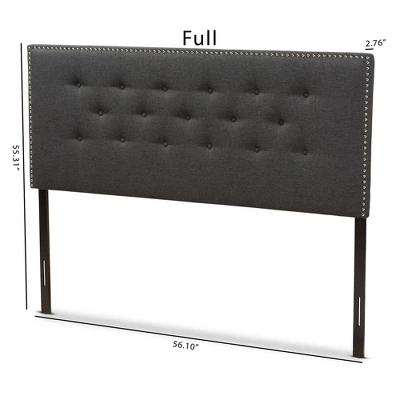 Windsor Modern And Contemporary Fabric Headboard - Baxton Studio 7 Windsor Modern And Contemporary Fabric Headboard - Baxton Studio - Image 5