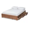 Wren 3 Drawer Storage Bed Frame Walnut - Baxton Studio -Baxton Studio GUEST f36110e1 653b 41dc 992c def552c46fdf