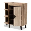2 Door Wales Oak Wood Shoe Cabinet With Open Shelves Brown/Black - Baxton Studio -Baxton Studio GUEST f3b547dd 21ee 46b6 bb61 27b4c231eac8