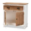 Glynn Wood 2 Door Storage Cabinet White/Brown - Baxton Studio -Baxton Studio GUEST f3f6fd4a bd3c 4ea2 8bd4 bda2f44b083a
